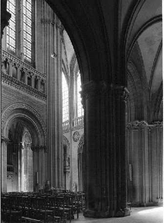 Nave and northern transept, view from the south west