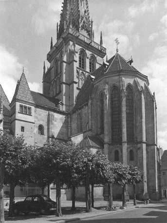 Choir, transept and crossing tower from the south east