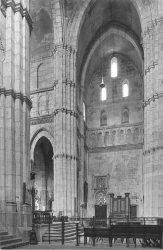 View into south transept