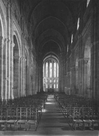 Central nave looking east