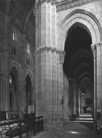 North transept looking west into the north aisle