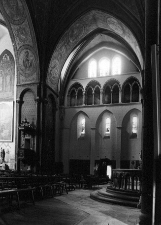 Gezicht in noordtransept vanuit het zuidoosten