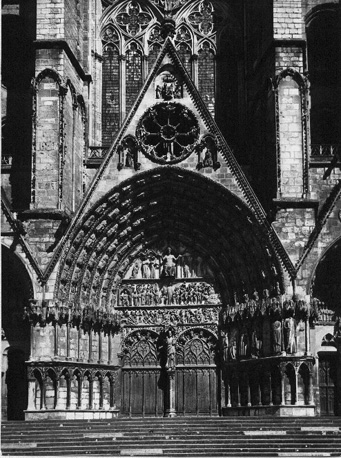 Westfacade, middenportaal: Laatste Oordeel