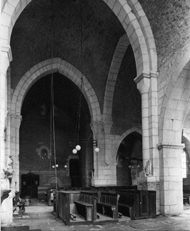 Gezicht in kruising en zuidtransept