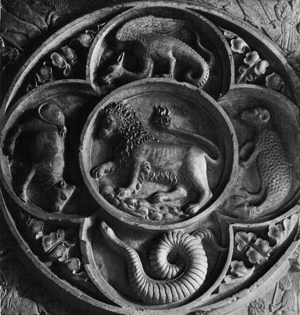 Kapel van sint Martin: detail van het afgebroken oksaal