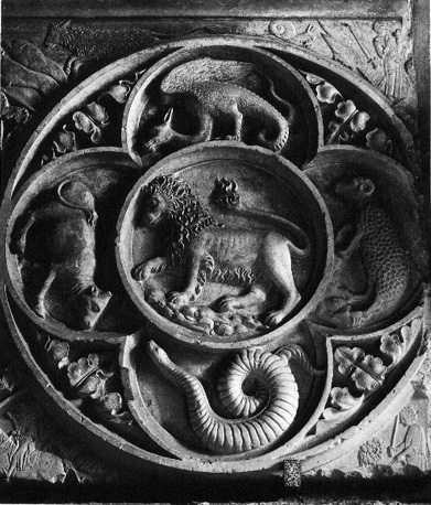 Kapel van sint Martin: detail van het afgebroken oksaal