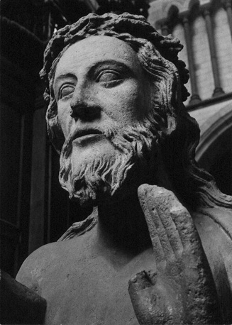 Noordtransept, 'Grand Dieu de Thérouanne', detail: Christus als rechter