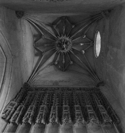 Vestibule, gezicht in gewelf