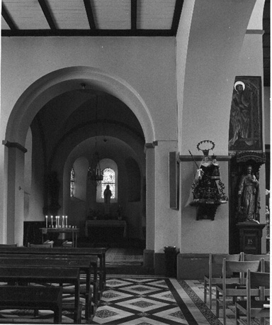 Gezicht in noordoostelijke kapel vanuit noordtransept