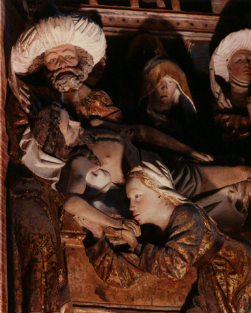 Retabel, Kruisafname: detail