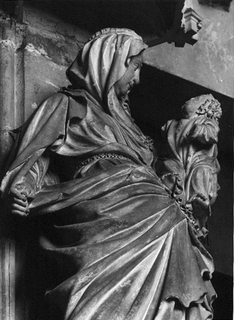 Maria met kind; detail