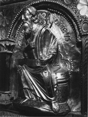 Reliekschrijn van Sint Servatius van Maastricht; detail: voorstelling van Bartholomeus