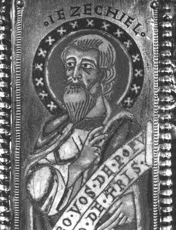 Reliekschrijn van Sint Heribert van Keulen, detail: profeet Ezechiël