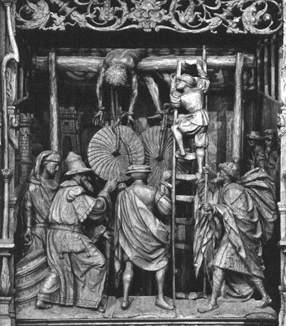 Retabel van Sint Quirinus van Neuss; detail: martelscène