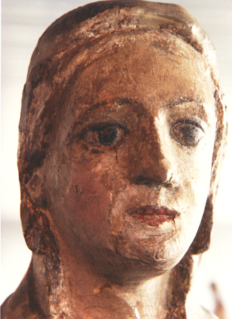 Hoofd van een vrouw (Maria?)