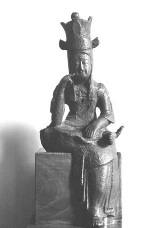 Beeld van een Bodhisattva, waarschijnlijk Maitreya