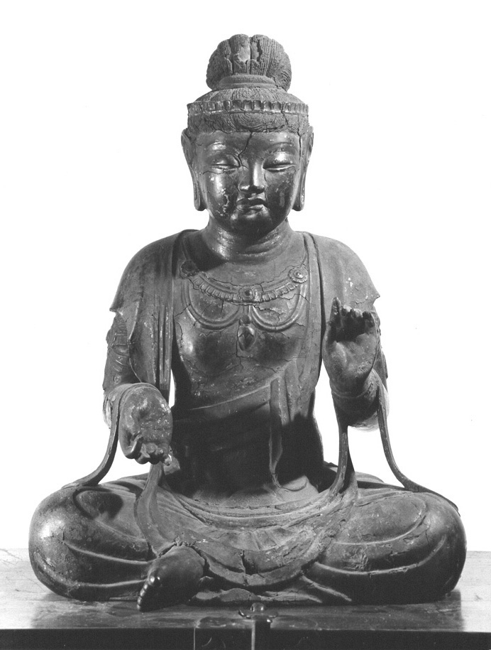 Zittend figuur: Miroku-bosatsu (Maitreya)