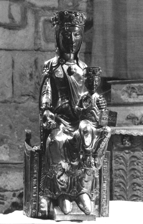 Tronende Moeder Gods, genoemd Notre-Dame de Beaulieu