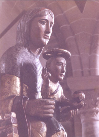Tronende Moeder Gods: Sedes Sapientiae, genoemd Notre-Dame de Mailhat