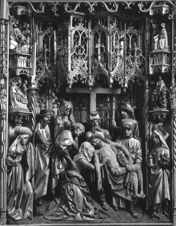 Passieretabel, detail: kruisafname van Christus