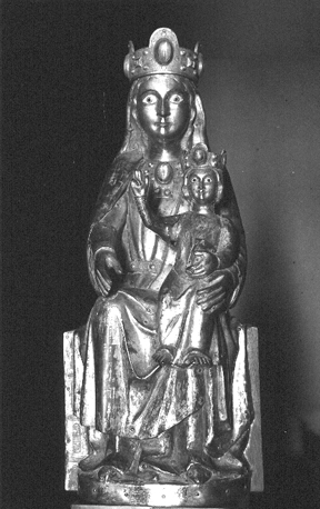 Tronende Moeder Gods (Sedes Sapietiae) met Christuskind op schoot
