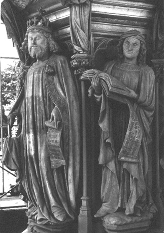 Mozesput, detail: David en Jeremias