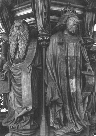 Mozesput, detail: Mozes en David