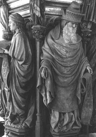 Mozesput, detail: Jeremias en Zacharias