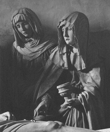 Graflegging van Christus: detail