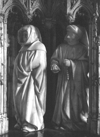 Praalgraf van Jan zonder Vrees (Jean sans Peur) en Margaretha van Beieren, detail: twee pleuranten