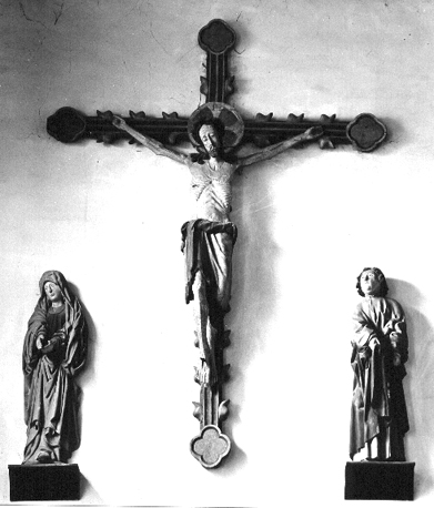 Gekruisigde Christus met Maria en Johannes