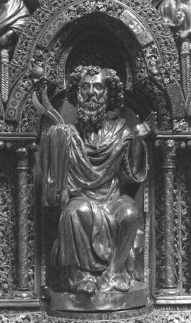 Schrijn van heilige Eleutherius, detail: heilige Bartholomeus