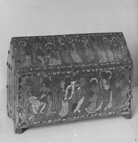 Reliekhouder, detail: Kruisafname van Christus