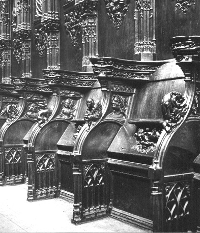 Detail koorgestoelte