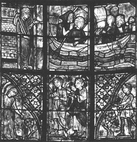 Detail raam van Maria van Egypte