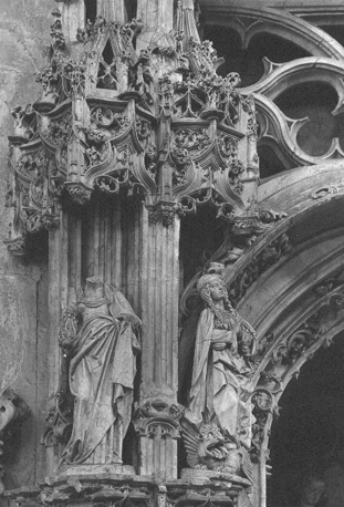 Detail van de tombe van Margaretha van Bourbon; Sint Margaretha