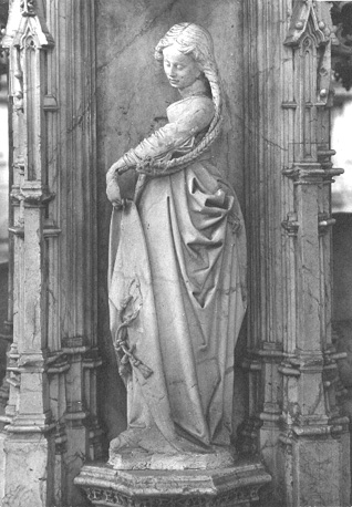 Tombe van Philibert II; onderste deel, detail: Sibylle