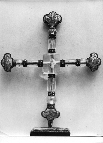 Kruis van Scheldewindeke met Ecclesia en Synagoge, engel met Lam Gods en kruis, weduwe van Sarepta