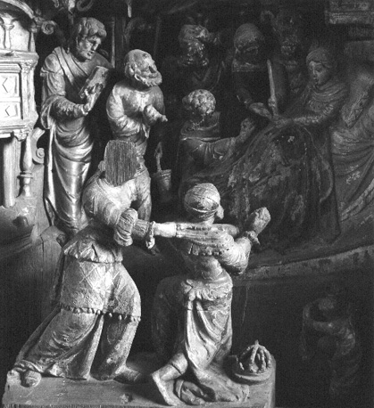 Retabel I, detail: midden onder