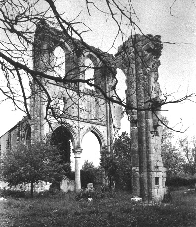 Muren van de abdijkerk