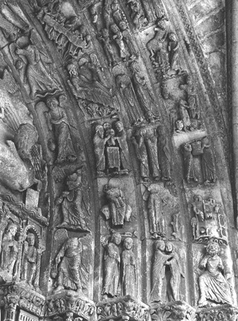 Zuidportaal, voussures, detail: scènes uit leven van Christus (rechter zijde)