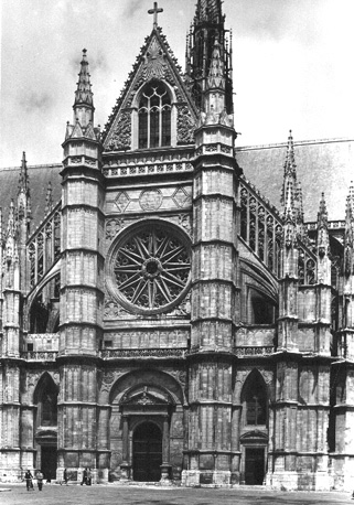 Facade van zuidelijk transept
