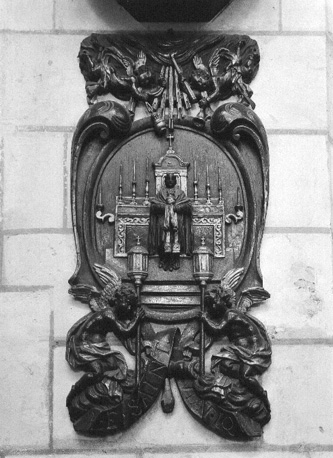 Zuidelijke zijbeuk: Memoriaal van het viaticum (Heilig Oliesel)