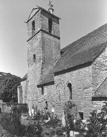 Zuidelijke zijgevel met kerktoren vanuit het zuidoosten