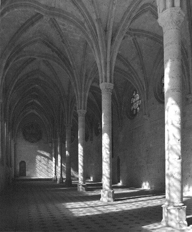Interieur van de refter