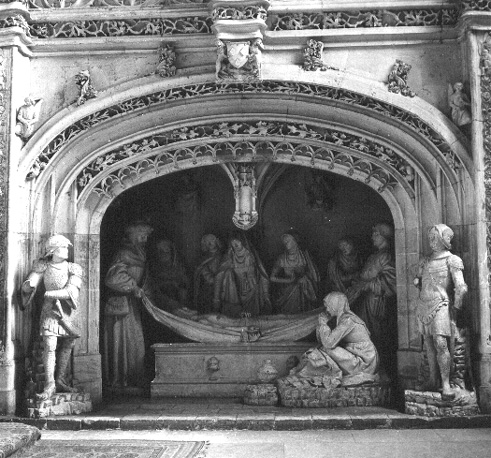 Zuider transept: Graflegging van Christus