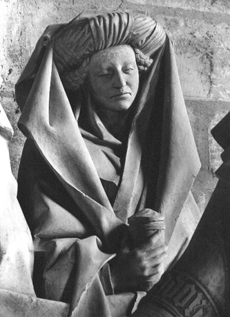 Saint Sépulcre: Graflegging van Christus, detail: Heilige vrouw