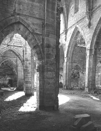 Interieur van abdijkerk