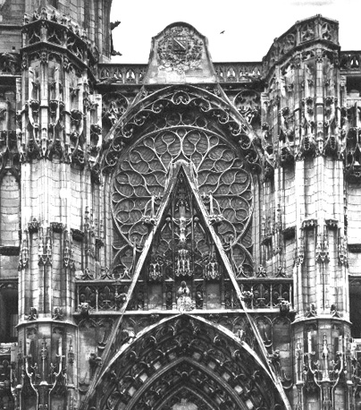 Westfacade, detail: roosvenster
