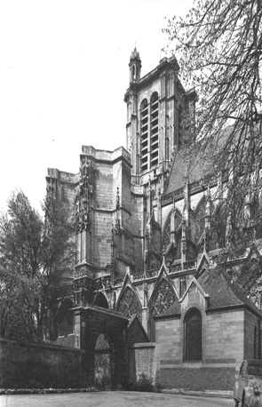Westelijk deel van kathedraal, zuidelijke zijde